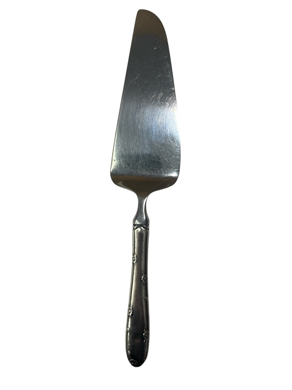 Vintage Towle Stainless Steel Cake Server - Sterling Silver Handle